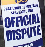 PCS strike placard