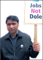 Jobs not dole - March for Jobs demonstration 2009, photo by Paul Mattsson