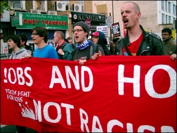 Anti-EDL demonstration in Tower Hamlets, photo East London Socialist Party