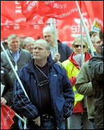 Jobs demo in Birmingham called by the Unite trade union , photo Paul Mattsson