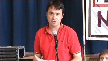 National Shop Stewards Network national conference 2010, Rob Williams, joint vice-chair, NSSN, photo Socialist Party