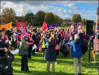 Clarks protest. Photo: Bristol SP