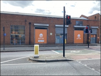 Just Eat depot Photo: Secretlondon Just Eat depot Photo: Secretlondon
