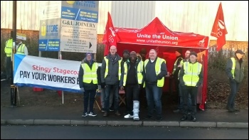 Bus workers in Yorkshire on strike. Photo: Alistair Tice