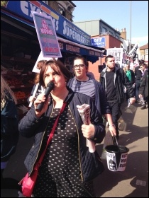 Marching against evictions in Waltham Forest in 2016. Photo: Socialist Party