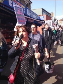 Marching against evictions in Waltham Forest in 2016. Photo: Socialist Party Marching against evictions in Waltham Forest in 2016. Photo: Socialist Party