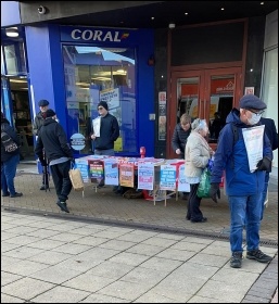 Campainging in Boscombe, Borunemouth Photo: Mike Luff Campainging in Boscombe, Borunemouth Photo: Mike Luff