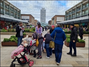 Coventry Socialist Party campaigning against hospital parking charges