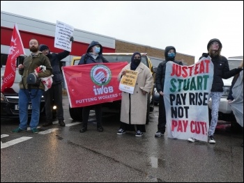 Just Eat protest, photo Alistair Tice