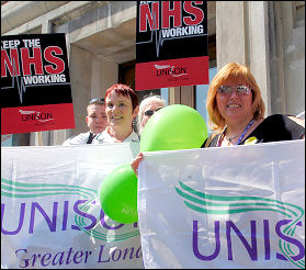 Unison - RCN lobby of parliament in 2006, photo Paul Mattsson