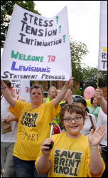 Lewisham demonstration against destructive school policies, photo Paul Mattsson