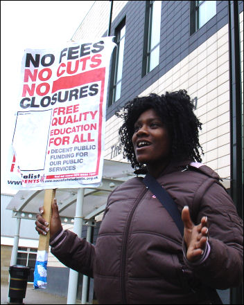 Huddersfield Campaign to defeat fees, photo Ian Slattery