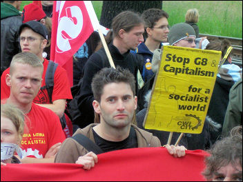 G8 demonstration in Rostock, Germany, photo Sarah Sachs-Eldridge