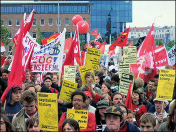 G8 demonstration in Rostock, Germany, photo Sarah Sachs-Eldridge