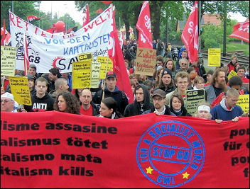 G8 demonstration in Rostock, Germany, photo Sarah Sachs-Eldridge