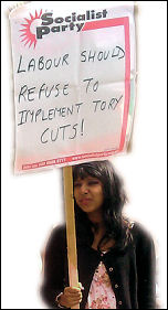 Coventry Against the Cuts demands that the Labour Party refuses to implement the cuts, photo Coventry Socialist Party