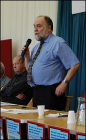 North Staffs TUC president Jason Hill, photo by Stoke Socialist Party