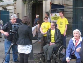 Bolton protest at council meeting against plans to savagely cut 40% off its budget, , photo Hugh Caffrey Bolton protest at council meeting against plans to savagely cut 40% off its budget, , photo Hugh Caffrey
