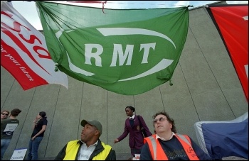 London Underground workers RMT members, on strike , photo Paul Mattsson London Underground workers RMT members, on strike , photo Paul Mattsson