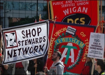 NSSN lobby of TUC, photo Dave Beale
