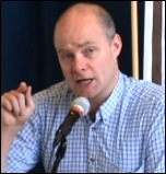 Steve Hedley, London Regional Organiser, RMT, photo by Socialist Party Steve Hedley, London Regional Organiser, RMT, photo by Socialist Party