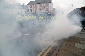 The police lost control of the EDL, despite a massive operation, photo Paul Mattsson