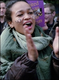 Anti-cuts protest, photo Paul Mattsson