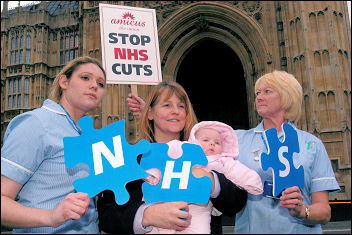 Demonstration against cuts in the NHS, 1 November 2006, photo Paul Mattsson