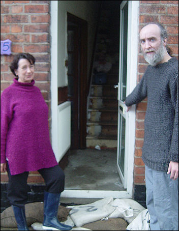 At Mount Priory in Gloucester people have been flooded three times in 18 months, so they set up an action group. Photo Chris Moore