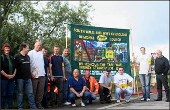 RMT strike in Wales, photo SPW