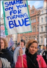 School and college students protest against higher tuition fees and education cuts, photo Suzanne Beishon School and college students protest against higher tuition fees and education cuts, photo Suzanne Beishon
