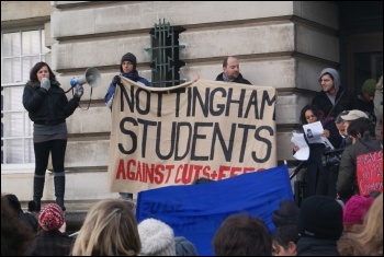 Nottingham University students occupy