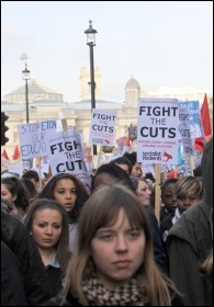 Young people are being hit hard by housing as well as education cuts, photo Senan