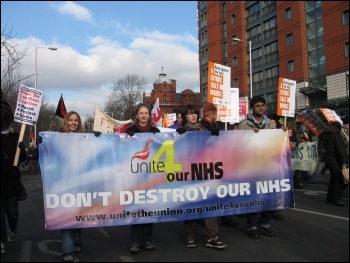 Student demonstration against education cuts, Manchester, photo Andy Ford