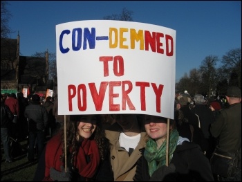 Student demonstration against education cuts, Manchester, photo Andy Ford