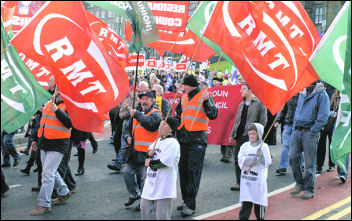 Scottish TUC supported anti-cuts demonstration in Edinburgh, photo Ray Smith