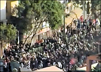 Egypt: protestors battle with Mubarak supporting state thugs for possession of the streets while the army watches