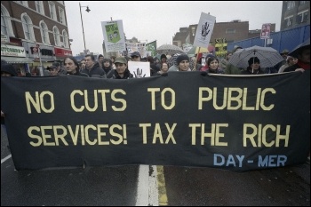 Anti-cuts protest@ 800 angry Hackney residents as we marched through the borough to the town hall on Saturday 19 February, photo by Paul Mattsson Anti-cuts protest@ 800 angry Hackney residents as we marched through the borough to the town hall on Saturday 19 February, photo by Paul Mattsson
