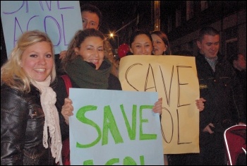 Parents and young people marched on Camden council on 28 February., photo H. Pierre