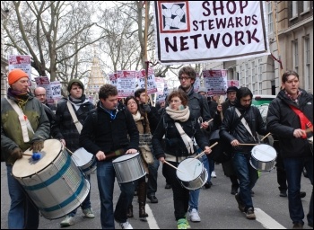 Labour councillors' conference lobbied by hundreds of angry trade unionists, photo Suzanne Beishon