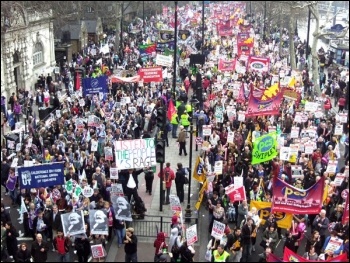 TUC demo 26 March, photo by Peter Knight