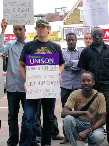 Save Sadiq: Lobby demands asylum for Sadiq, photo Jack Royston