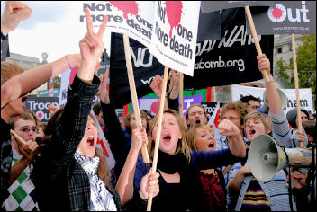 Stop The War Coalition demonstration 8 October 2007, photo Paul Mattsson