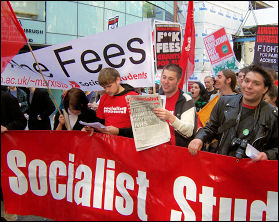 Students demonstrating in 2006, photo Dave Carr