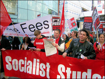 Students demonstrating in 2006, photo Dave Carr