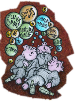 Bubbles: Socialism Today, May 2007, cartoon, photo Suz