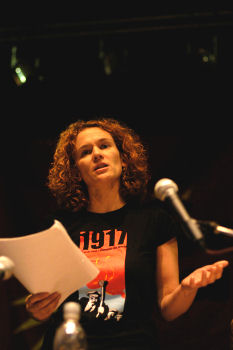 Socialism 2007 - Hannah Sell, Socialist Party deputy general secretary, photo Paul Mattsson