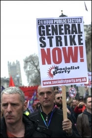 Half-million strong TUC demontration 26 March , photo Paul Mattsson