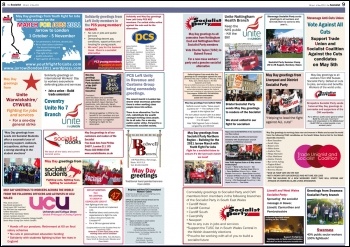 May Day Greetings, The Socialist, May 2011 