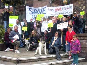 Charterhouse residents win first stage of their fight to defend public land, photo by Coventry  Socialist Party